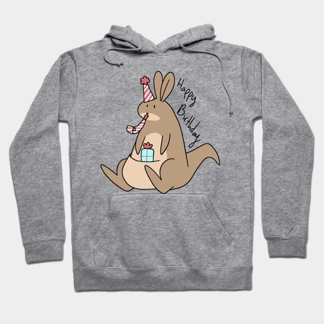 Happy Birthday Kangaroo Hoodie by saradaboru